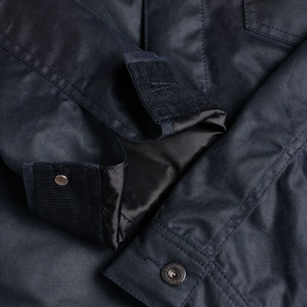 Waxed Canvas Field Jacket | Navy