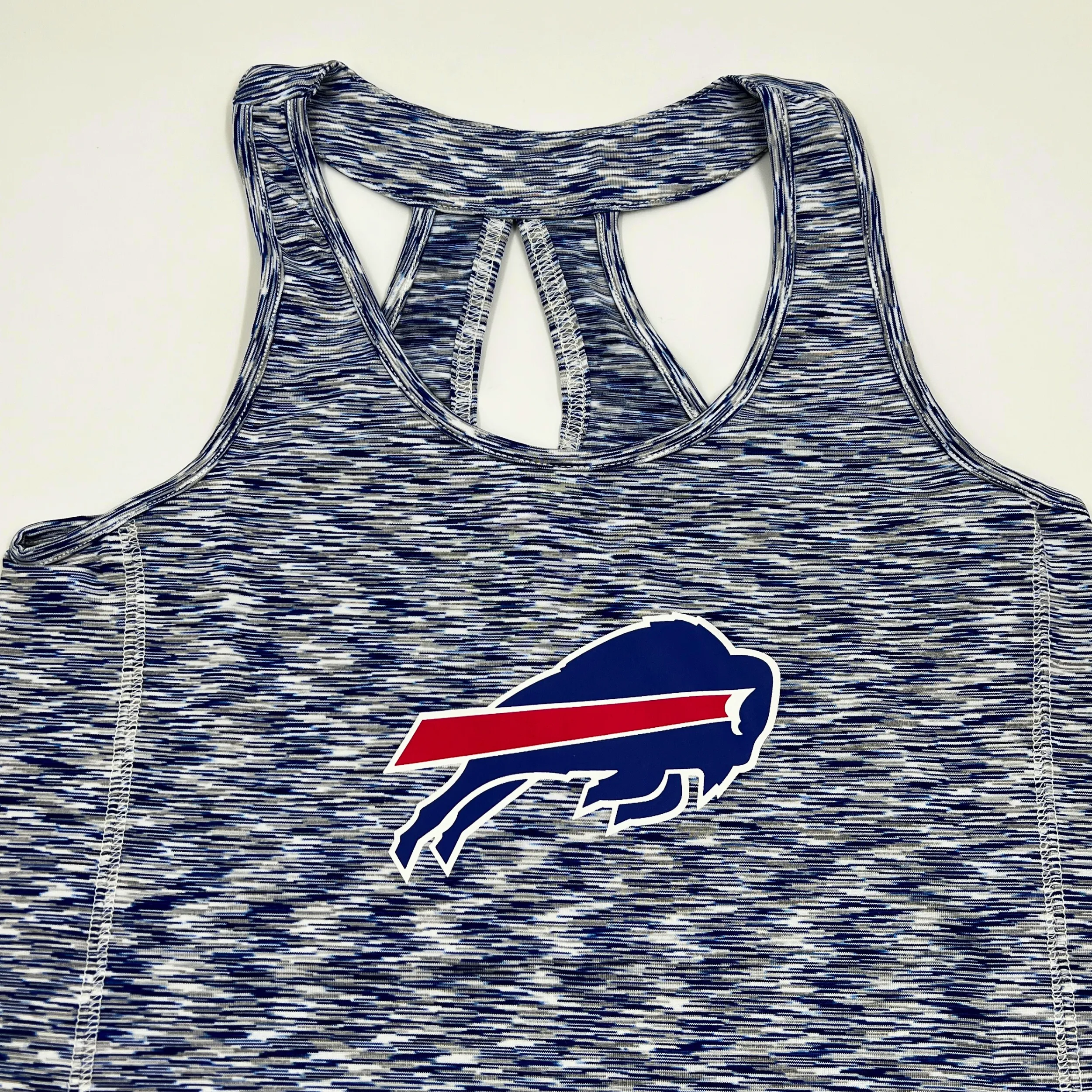 Women's New Era Buffalo Bills Royal Space Dye Racerback Tank Top